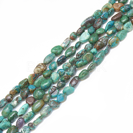 Natural Chrysocolla Beads Strands G-S301-48-1