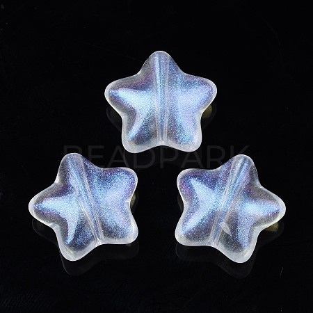 Transparent Acrylic Beads X-OACR-N008-096-1