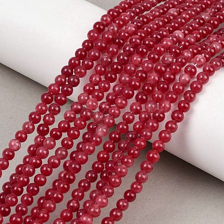Natural Striped Stone Beads Strands G-D315-A01-05-4mm-1