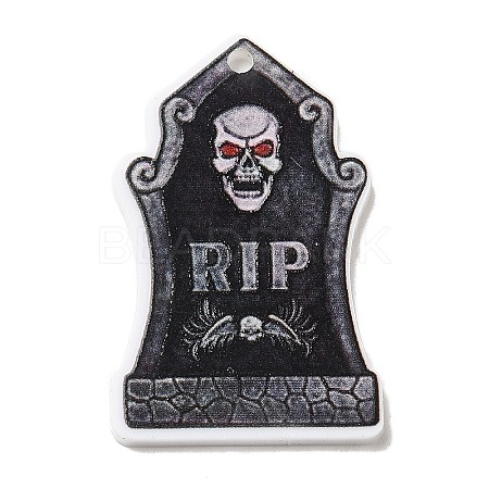 Halloween Themed Opaque Acrylic Pendants SACR-L004-04D-1