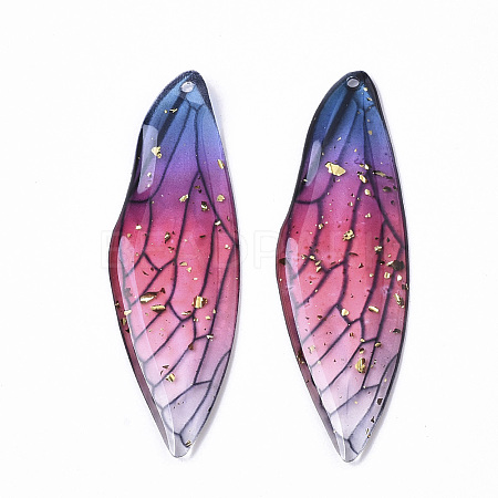 Transparent Epoxy Resin Big Pendants LS-X-RESI-T046-01E-1