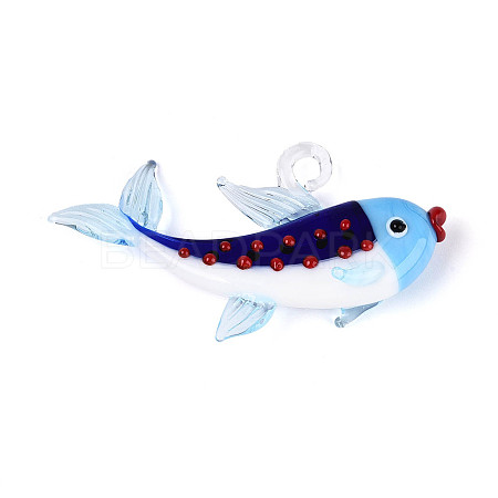 Handmade Lampwork Big Pendants LAMP-T025-04A-1