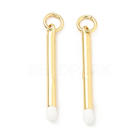 Brass Enamel Pendants KK-G416-36G-01-1