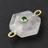 Faceted Natural Mixed Stone Carved Links G-T146-01G-3