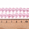 Baking Paint Transparent Glass Beads Strands DGLA-N006-8mm-01-4
