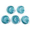 Transparent Spray Painted Glass Beads GLAA-N035-036-C01-2
