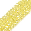 Electroplate Glass Beads Strands EGLA-A044-T4mm-B29-1
