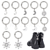 12Pcs 6 Style Alloy Shoes Charms HJEW-PH02120-1