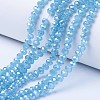 Electroplate Glass Beads Strands EGLA-A034-J2mm-A06-1