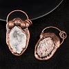 Natural Druzy Agate Pendants PW-WGF8F92-01-2