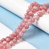 Natural Dyed White Jade Beads Strands G-M402-C03-14-1