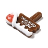 Christmas Theme Opaque Resin Cabochons LS-RESI-E043-01B-3