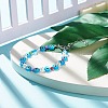 Evil Eye Handmade Lampwork Beaded Bracelets for Women BJEW-JB07761-2