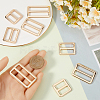 8Pcs 4 Styles Alloy Slider Buckles FIND-GF0007-01LG-3