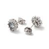925 Sterling Silver Micro Pave Clear Cubic Zirconia Stud Earrings EJEW-U042-03P-4