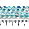 Synthetic Moonstone Beads Strands G-P528-J02-17-4