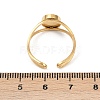 Real 18K Gold Plated 304 Stainless Steel Cuff Ring Components STAS-A191-12B-G-3