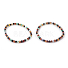 Natural Color Agate Beads Stretch Bracelets BJEW-JB04015-02-1