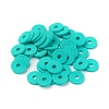 Flat Round Eco-Friendly Handmade Polymer Clay Beads CLAY-R067-8.0mm-34-4
