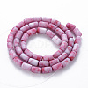 Opaque Baking Painted Crackle Glass Beads Strands FGLA-T004-01C-2