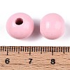 Spray Painted Round Natural Schima Wood Beads WOOD-A018-12mm-05-3