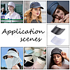 24Pcs 8 Styles Plastic Hat Brim Board for Peaked Cap AJEW-NB0009-41-5