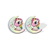 Acrylic Unicorn Stud Earrngs for Women PW-WGBF812-07-1