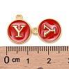 Golden Plated Alloy Enamel Charms LS-X-ENAM-S118-03Y-3