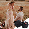 Velvet Cover Plastic Couple Ring Box VBOX-WH20003-001A-4