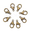 Antique Bronze Alloy Lobster Claw Clasps X-E102-NFAB-1