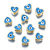 Alloy Enamel Beads PALLOY-Q441-036B-RS-1