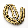 Electroplate Non-magnetic Synthetic Hematite Beads Spacers Strands X-G-Q486-74F-2