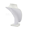 MDF Covered with PU Leather Bust Shaped Necklace Display Stands ODIS-S015-02A-3