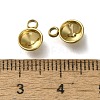 Ion Plating(IP) 304 Stainless Steel Pendant Cabochon Settings X-STAS-I310-27G-3