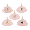 Natural Rose Quartz Pendants GG-CBA5B00-01G-04-1
