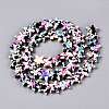 Spray Painted Synthetic Turquoise Beads Strands UNKW-T001-11F-2