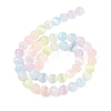 Macaron Color Natural Selenite Beads Strands G-C142-01B-10-3