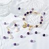 Olycraft 2 Strands Natural Lepidolite/Purple Mica Stone Beads Strands G-OC0003-28-4