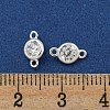 925 Sterling Silver Connector Charms STER-C007-07B-S-3