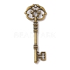 Skeleton Key Tibetan Style Alloy Big Pendants TIBEP-S293-033AB-LF-1