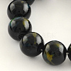 Baking Painted Glass Round Bead Strands DGLA-Q014-12mm-03-2