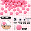 150Pcs Polyester Pom Pom Ball DIY-SC0031-33D-2