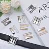 CHGCRAFT 6 Pairs 3 Colors Alloy Interlocking Clasps FIND-CA0009-21-6