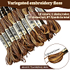 10 Skeins 6-Ply Polyester Embroidery Floss OCOR-CY0002-99F-2