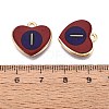 Valentine's Day Printed Alloy Pendants PALLOY-SZC0008-15E-3