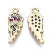 Brass Micro Cubic Zirconia Charms KK-N231-120-NF-2