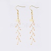 Natural & Synthetic Gemstone Dangle Earrings EJEW-JE03634-2