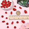 32Pcs 5 Styles Cinnabar Beads CARL-FS0001-01-5