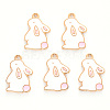 Alloy Enamel Pendants ENAM-R059-12-RS-1