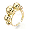 Brass Open Cuff Ring RJEW-Q778-37G-3